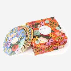NWOT Rifle Paper Co Botanical Floral Coaster Set 8pc